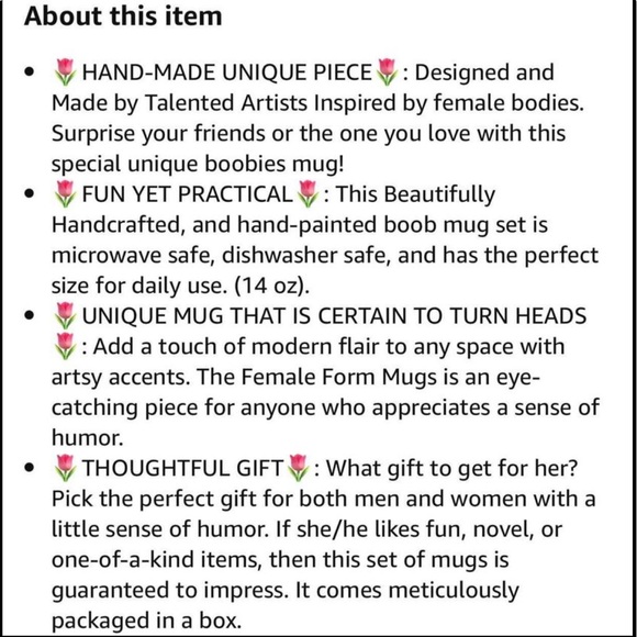 Female Form Ceramic Mugs,To keep or For Gifts 🦃🎄(Set of 2 Mugs for ONLY $15) - Picture 9 of 9